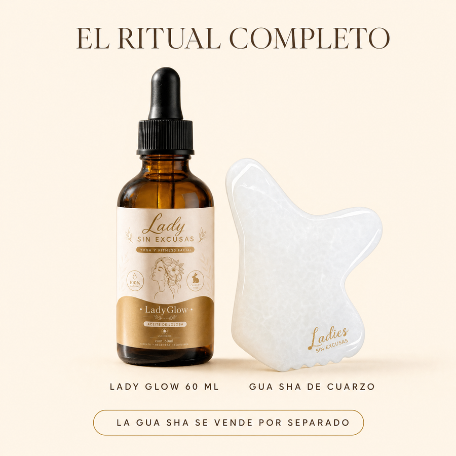 El ritual completo: Lady Glow y Gua Sha (la Gua Sha se vende por separado)
